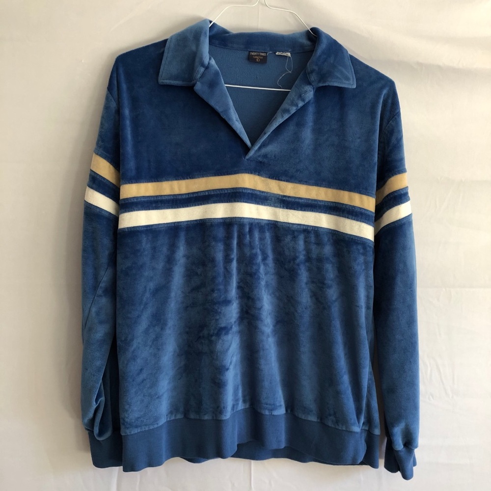 Velvet collared shirt